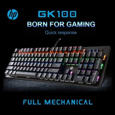 GK100 Mechanical Keyboard - RGB Gaming Mechanical - Imported Sealed HP