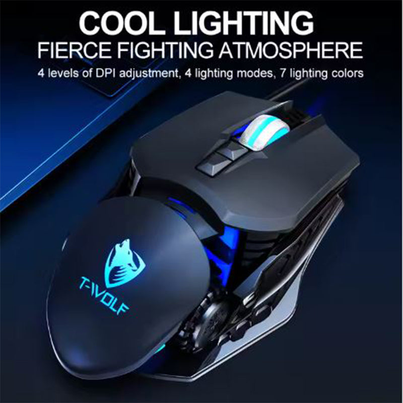 T-Wolf G530 - ROBO COP Mechanical Mouse - Gaming Mouse