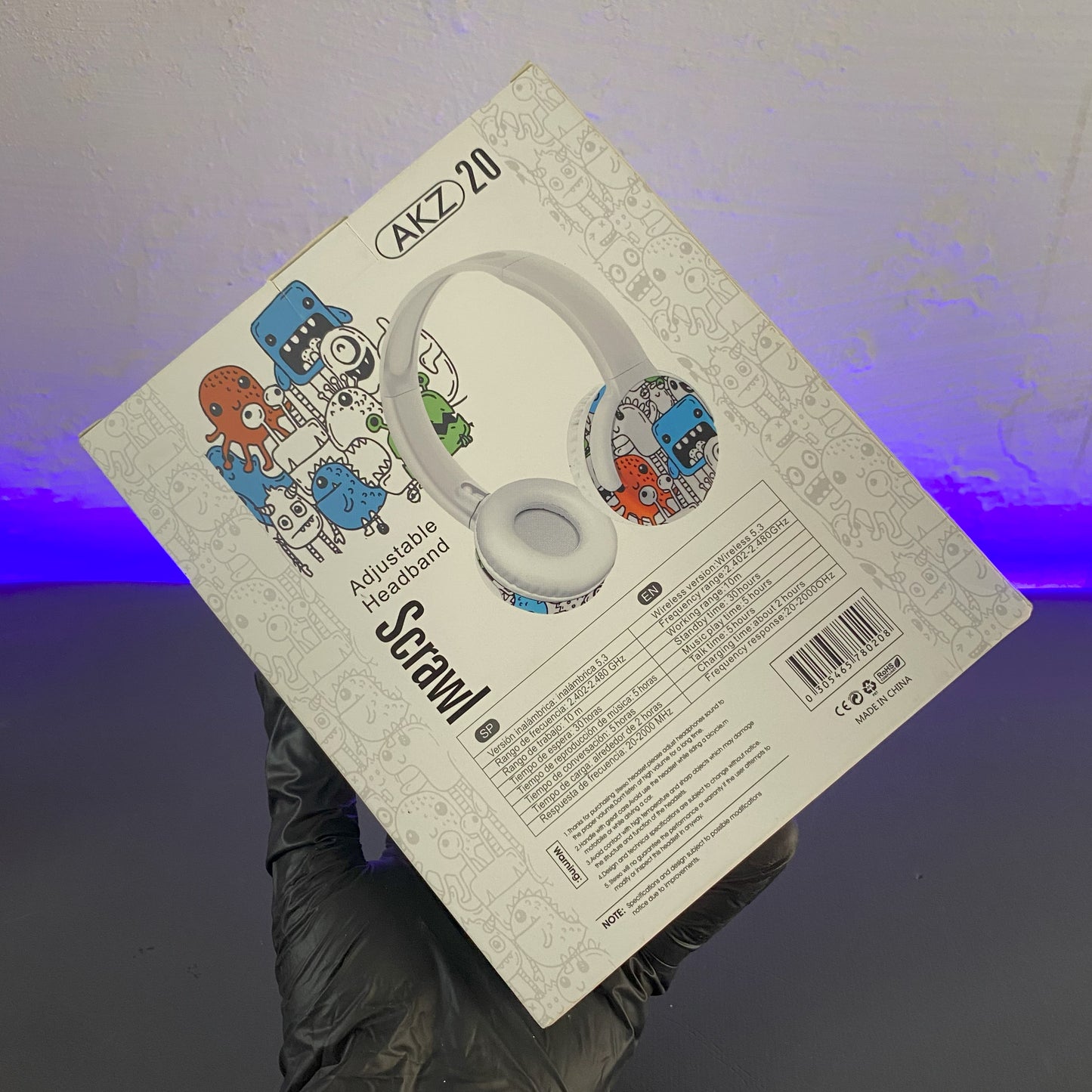 AKZ 20 Wireless Headphone - Bluetooth headset for kids - Rechargeable Headset