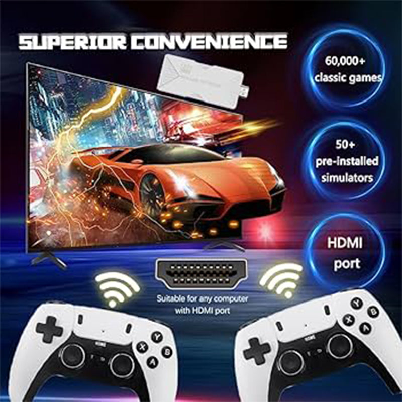 M15 Game Stick 2.4G Wireless Controllers - 64GB plus 20000Games -