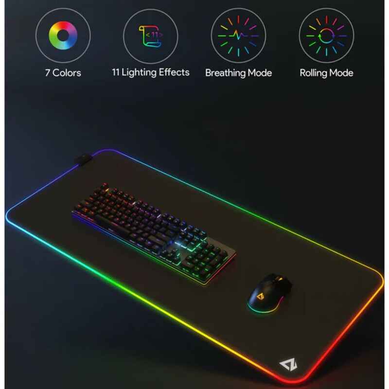 Aukey RGB Keyboard & Mouse Pad Programable