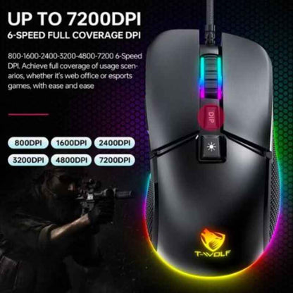 T-Wolf G590 RGB Gaming Mouse