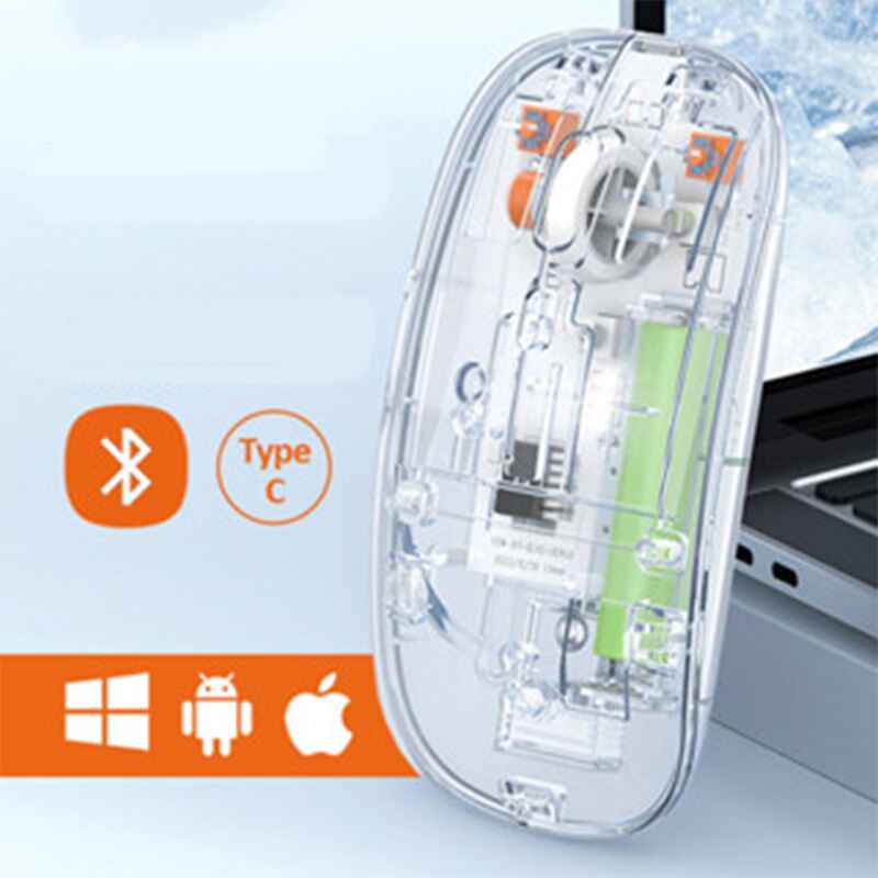 Transparent Slim Rechargeable wireless mouse