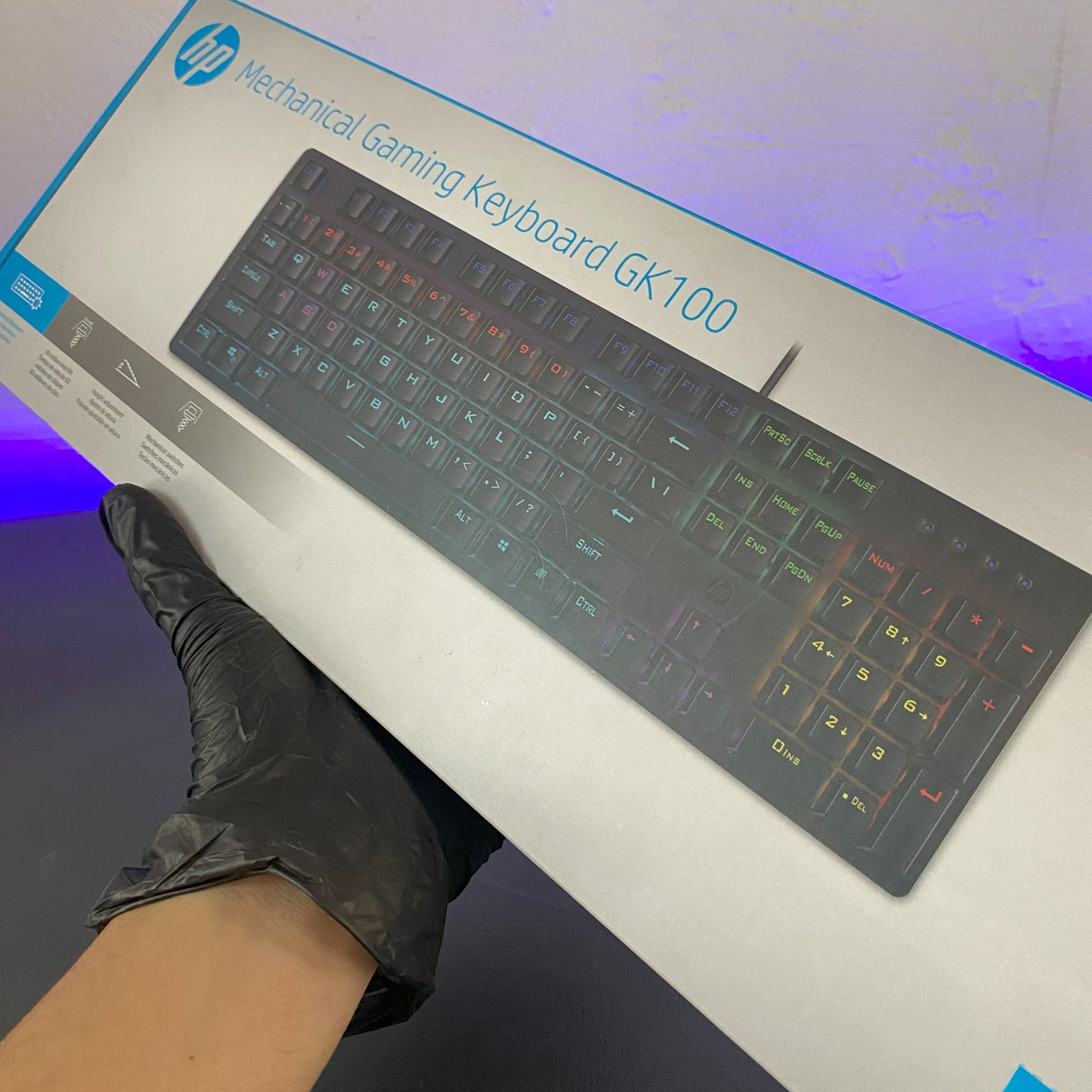 GK100 Mechanical Keyboard - RGB Gaming Mechanical - Imported Sealed HP