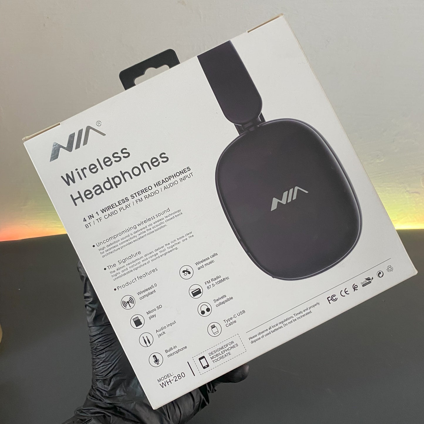 NIA WH280 BT Headphones